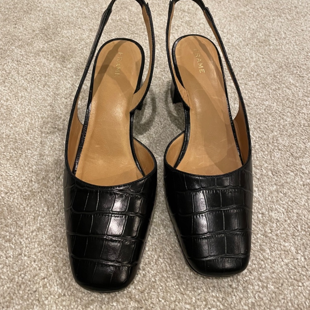 Frame Slingback Pumps - Picture 2 of 4